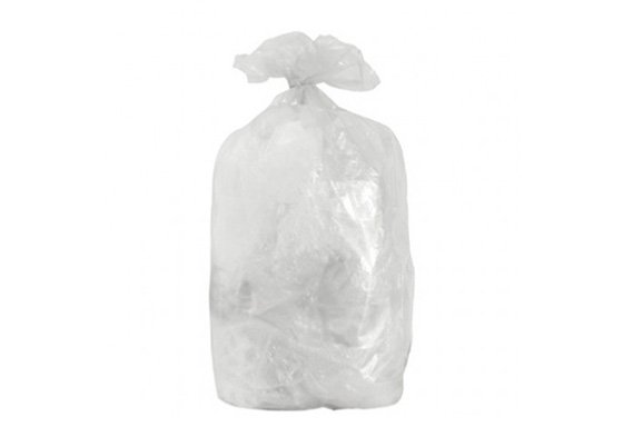 Sac poubelle transparent 160L 50 microns PEBD - Carton de 100 sacs